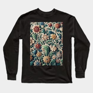 Islamic Grandeur Unveiled: Timeless Art, Floral Motifs, and Vibrant Ornaments Long Sleeve T-Shirt